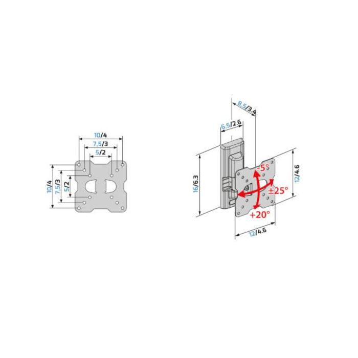 STAFFA MURO FLATSTYLE FTR 100
