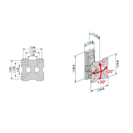 STAFFA MURO FLATSTYLE FTR 100