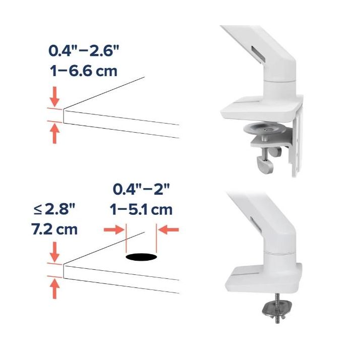 HX DESK ARM WITH HD PIVOT BLACK