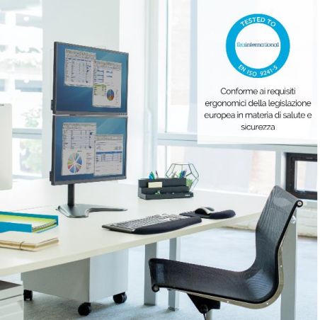 BRACCIO MONITOR DOPPIO VERT. PROF.