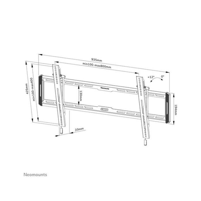 SUPPORTO A PARETE WL35-550BL18