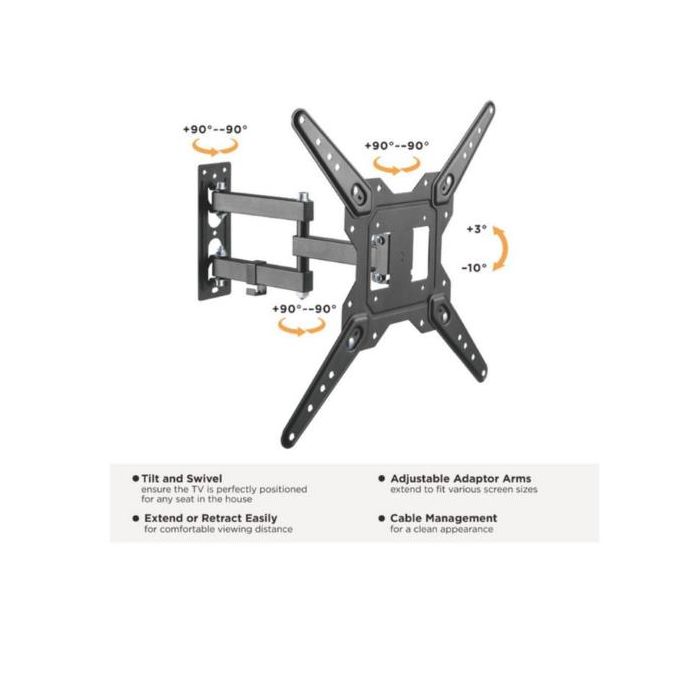 23 -55  FULL MOTION TV WALL MOUNT