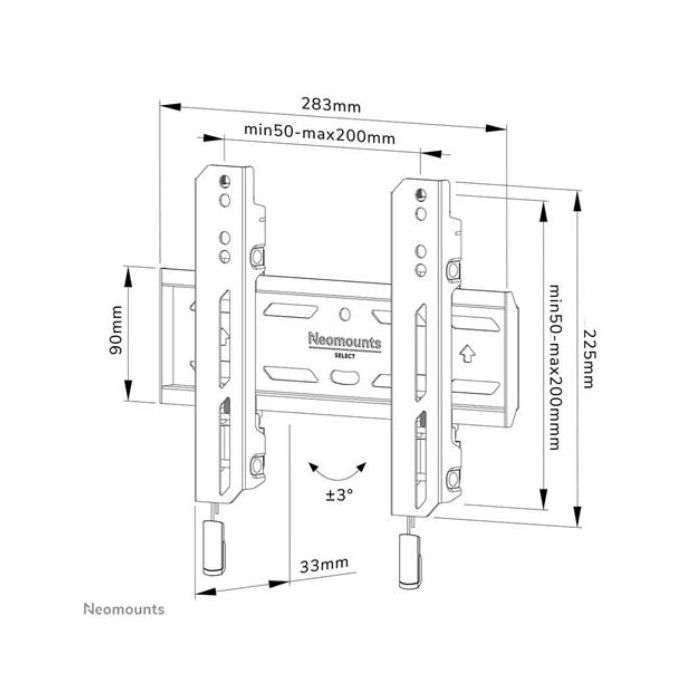 SUPPORTO A PARETE WL30S-850BL12