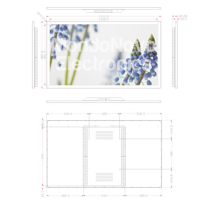 Wall Mount Display 65"