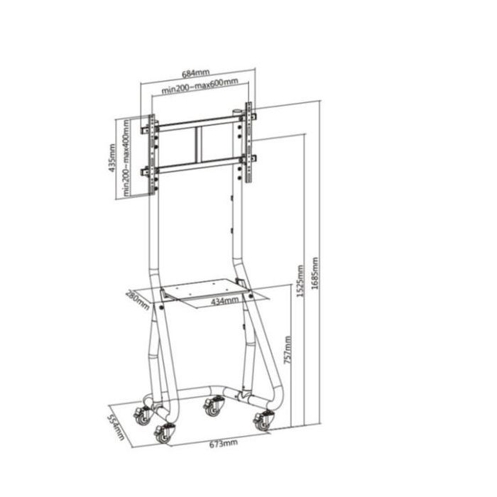 37 -80  HEAVY-DUTY TV CART