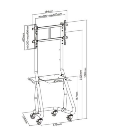37 -80  HEAVY-DUTY TV CART