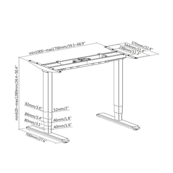 ERGO ELECTRIC SIT-STAND DESK FRAME