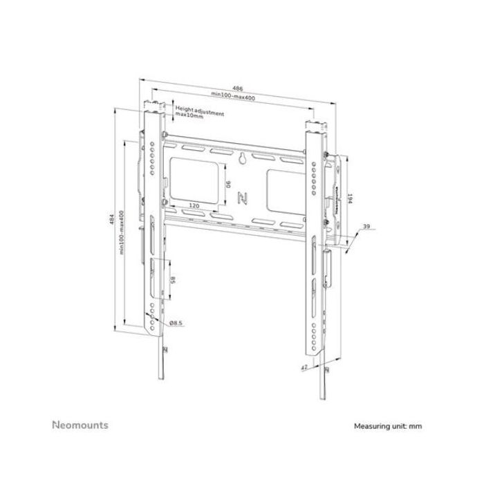 SUPPORTO A PARETE WL30-750BL14
