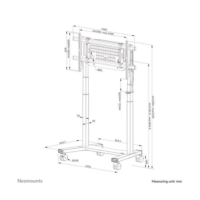 CARRELLO MOTORIZZATO FL55-975 NERO