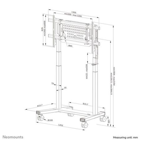 CARRELLO MOTORIZZATO FL55-975 NERO