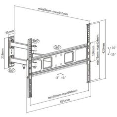 37 -70  ARTICULATING TV WALL BRACK. 2