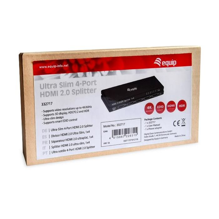 SPLITTER HDMI A 2 PORTE - 4K