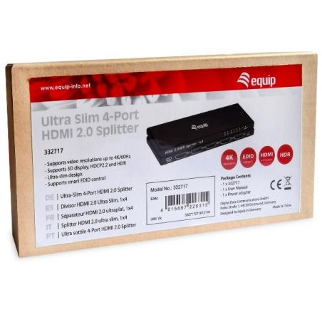 SPLITTER HDMI A 2 PORTE - 4K