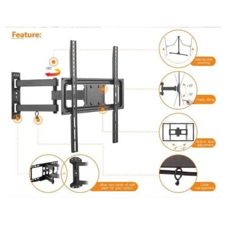 37 -70  ARTICULATING TV WALL BRACK.