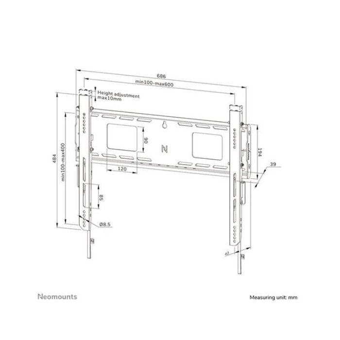 SUPPORTO A PARETE WL30-750BL16