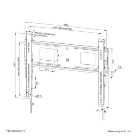 SUPPORTO A PARETE WL30-750BL16