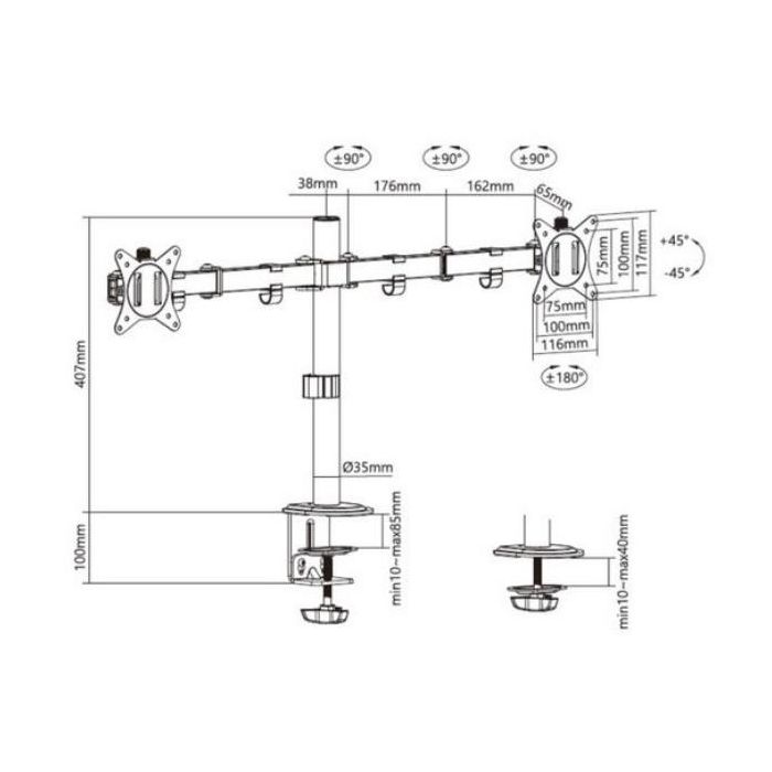 17 -32  ARTICULATING DUAL MONITOR D