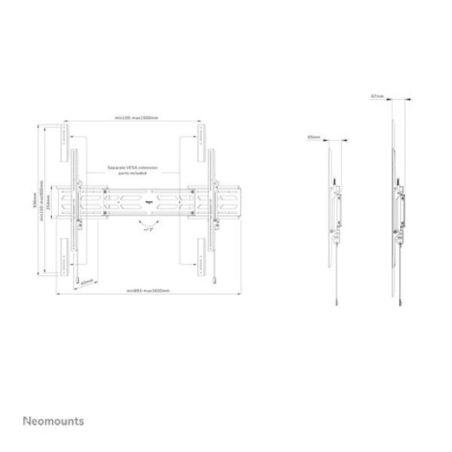 SUPPORTO A PARETE WL30S-950BL19