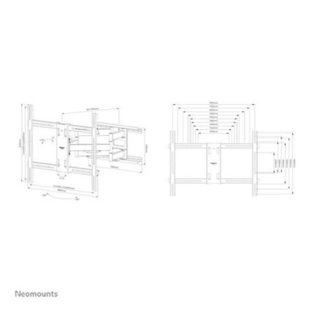 SUPPORTO A PARETE WL40S-950BL18