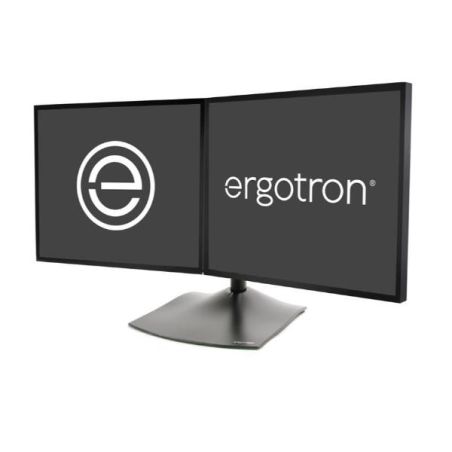 DS100 DUALMONITOR DESK STAND HRZ