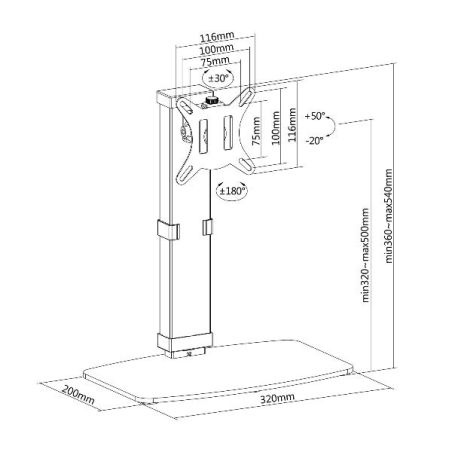 17 -32  FREE-STANDING MONITOR STAND