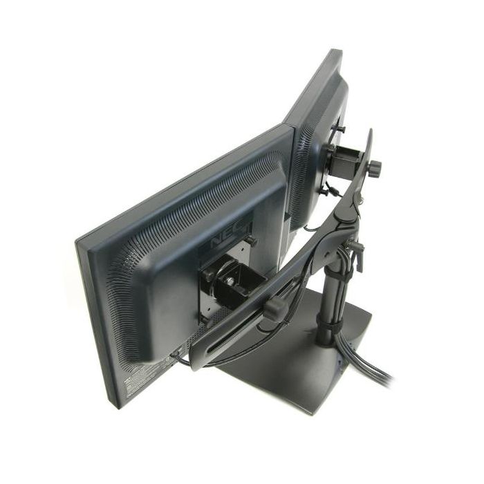 DS100 DUALMONITOR DESK STAND HRZ