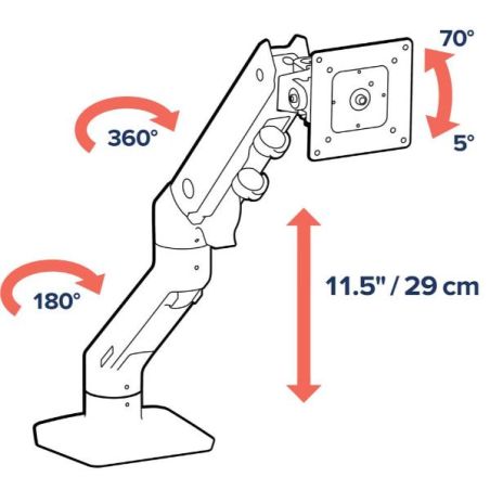 HX DESK MONITOR ARM  MBK