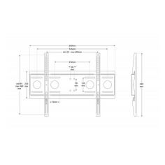 UNIVERSAL FLAT WALL MOUNT  40-70 2