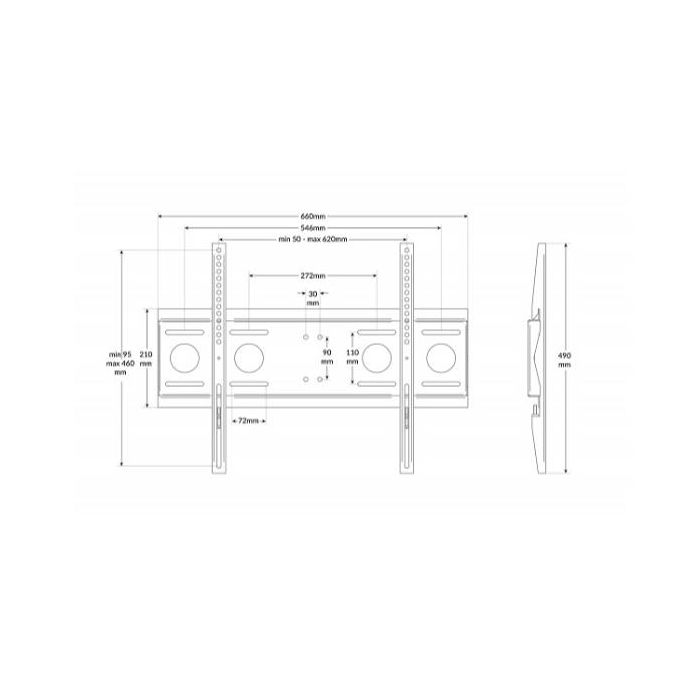 UNIVERSAL FLAT WALL MOUNT  40-70