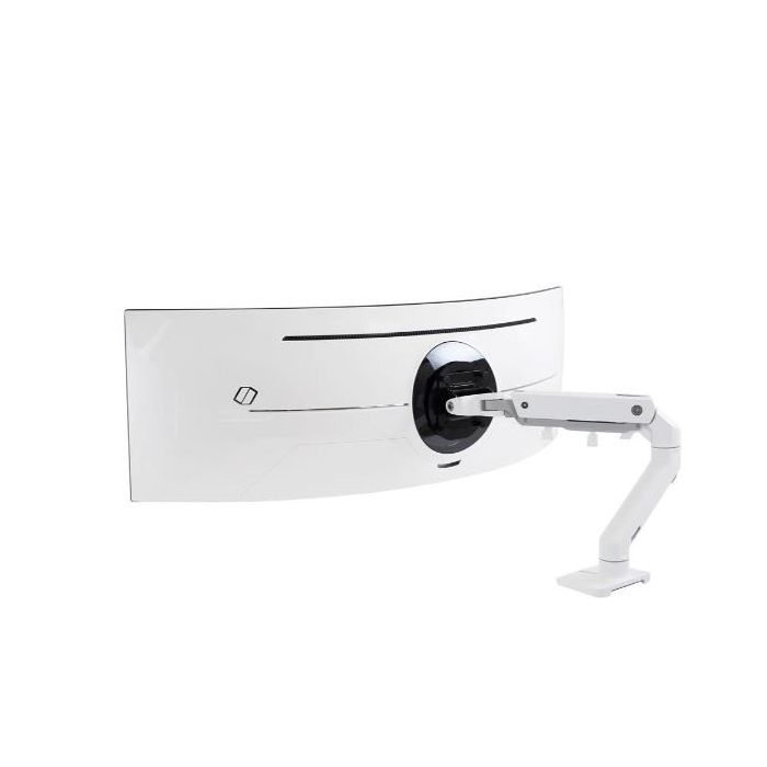 HX DESK ARM WITH HD PIVOT WHITE