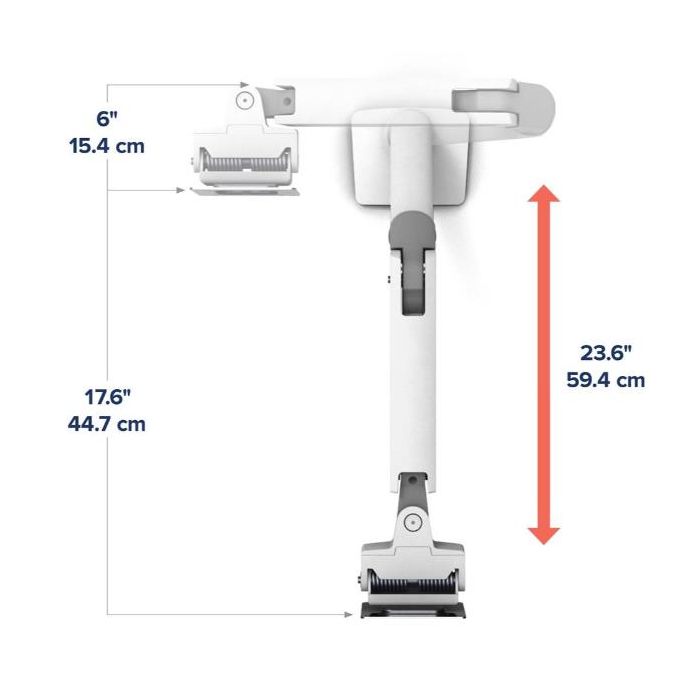 HX DESK ARM WITH HD PIVOT WHITE