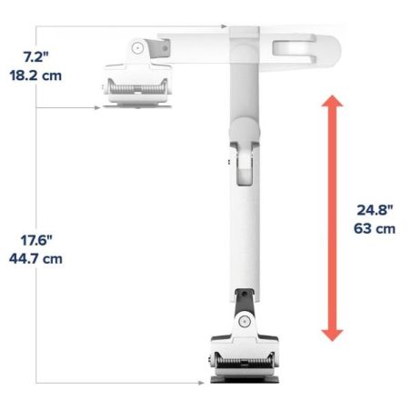 HX WALL MONITOR ARM  WHITE