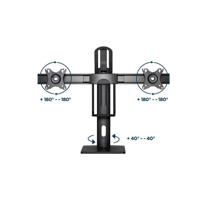 SUPPORTO MONITOR DOPPIO MAX 2X27