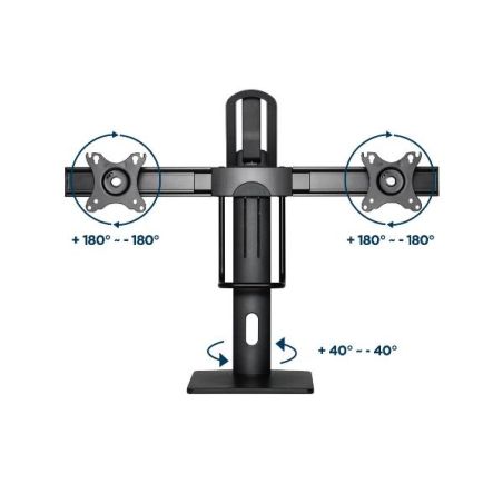 SUPPORTO MONITOR DOPPIO MAX 2X27