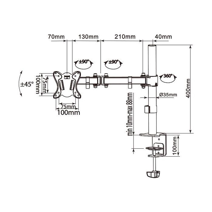 13-32  ECONOMY DESKTOP STAND