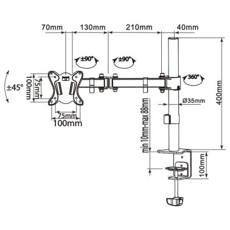 13-32  ECONOMY DESKTOP STAND