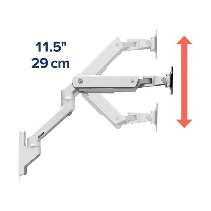 HX WALL MONITOR ARM  WHITE