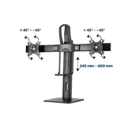 SUPPORTO MONITOR DOPPIO MAX 2X27