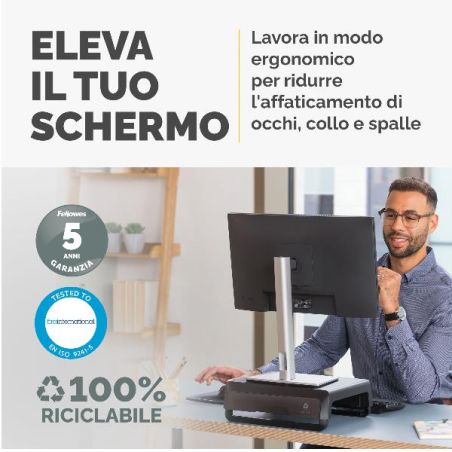 BREYTA  SUPPORTO MONITOR NERO