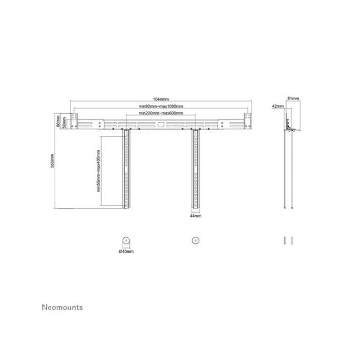 SUPPORTO SOUNDBAR AWL29-750BL1