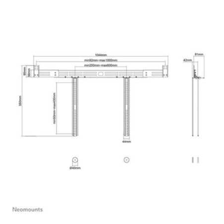 SUPPORTO SOUNDBAR AWL29-750BL1
