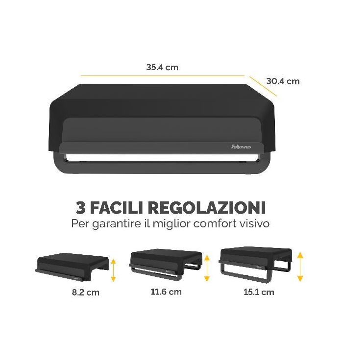 BREYTA  SUPPORTO MONITOR NERO