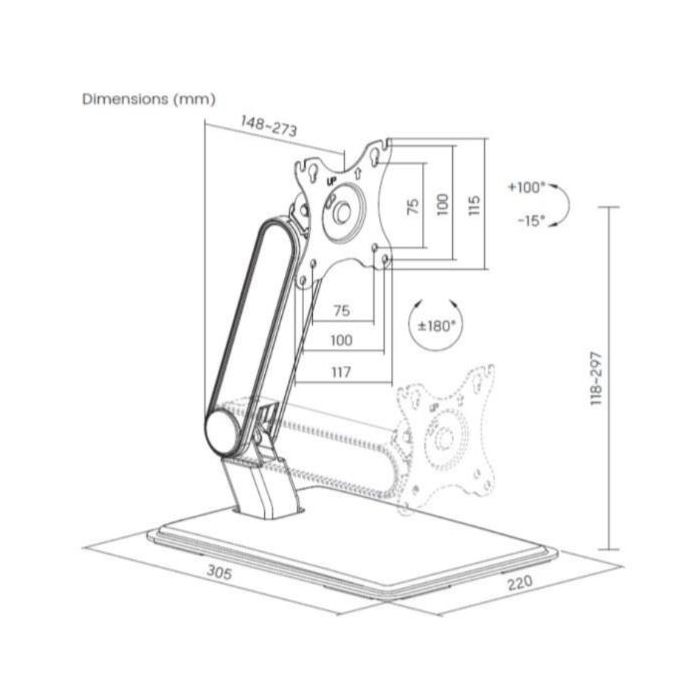 17-32" FOLDABLE TOUCH SCREEN STAND