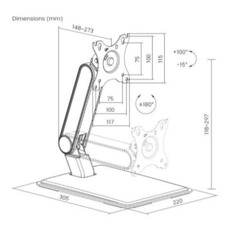 17-32" FOLDABLE TOUCH SCREEN STAND