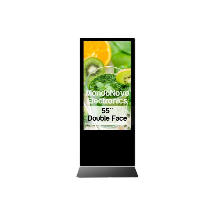 Tótem multimedia de 55" de doble cara para interiores