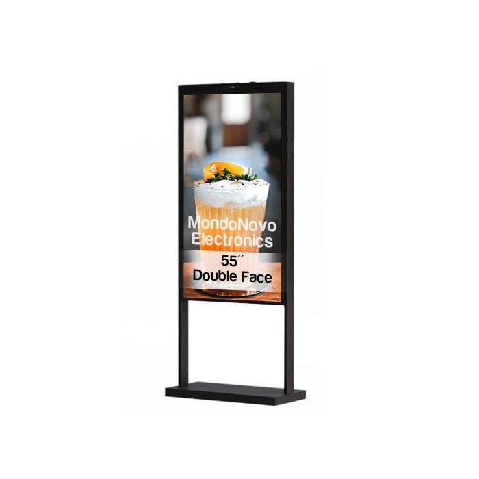 Tótem multimedia de 55" de doble cara para interiores
