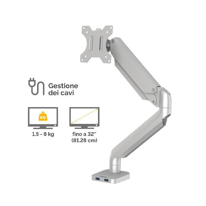 BRACCIO MONITOR SINGOLO PLATINUM