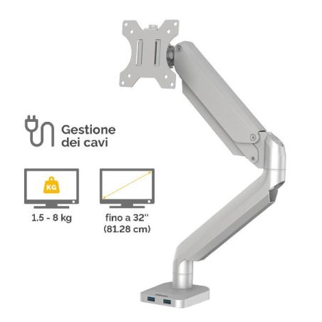 BRACCIO MONITOR SINGOLO PLATINUM