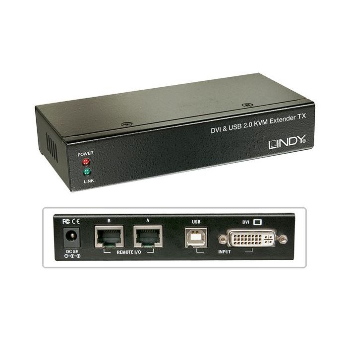EXTENDER KVM CAT.6 DVI USB AUDIO
