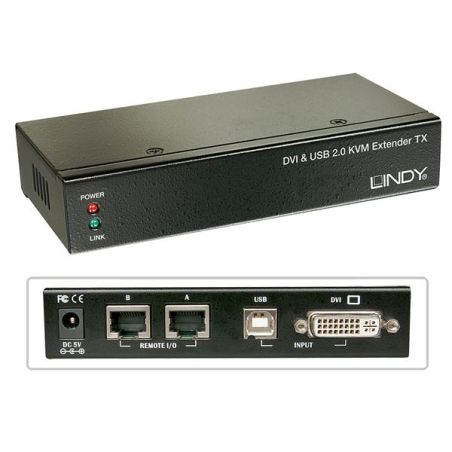 EXTENDER KVM CAT.6 DVI USB AUDIO